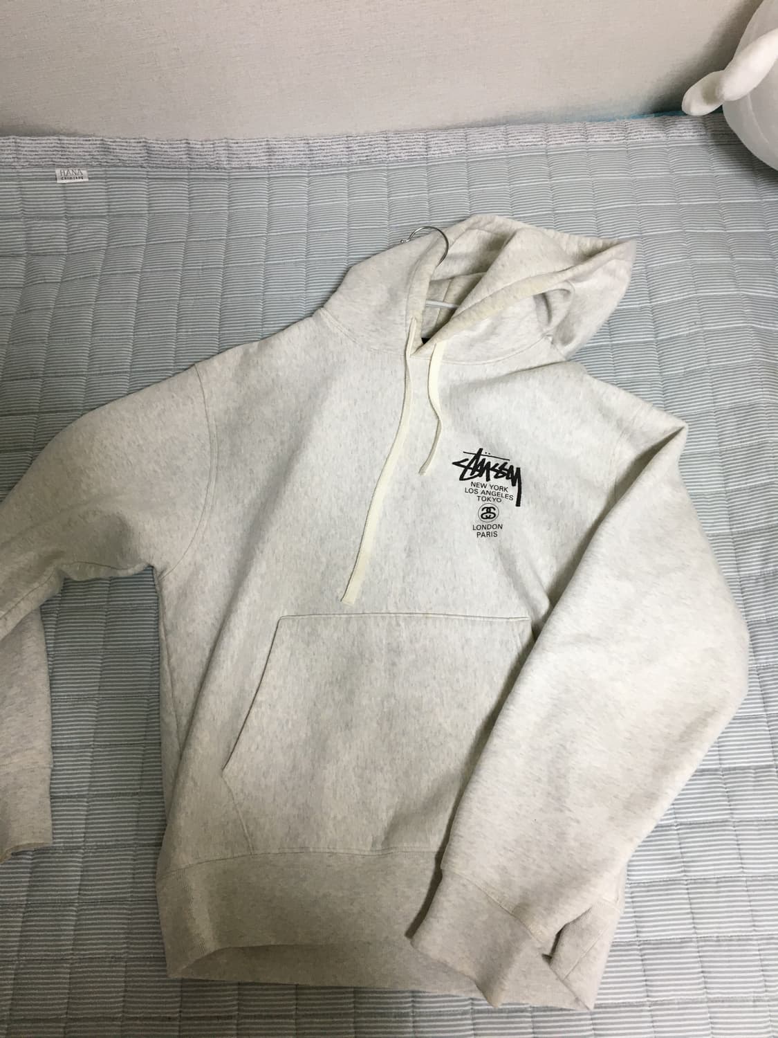 스투시 월드투어 후드 애쉬 헤더 2022 상품이미지2