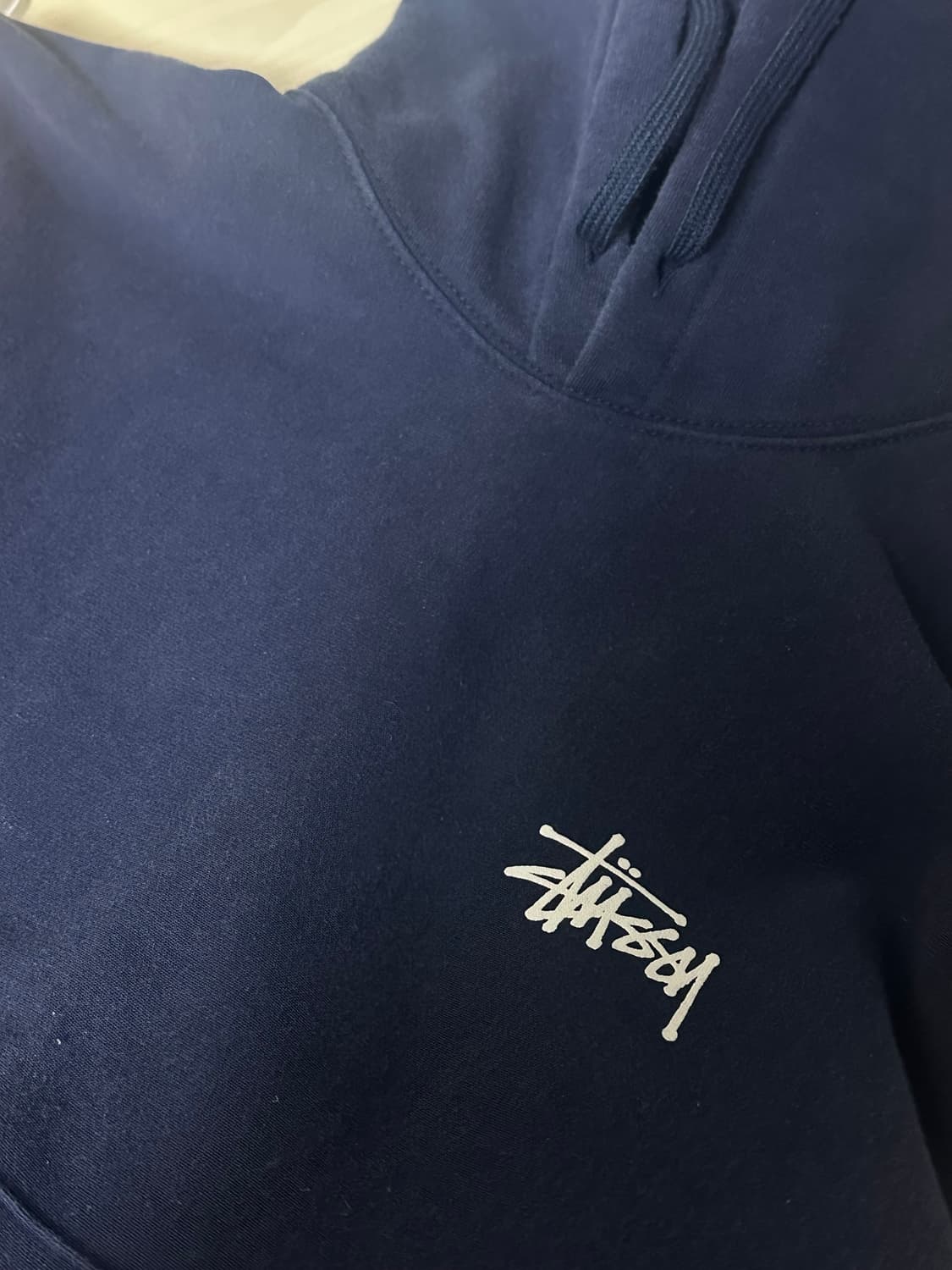 스투시 베이직 스투시 후드 네이비 상품이미지2