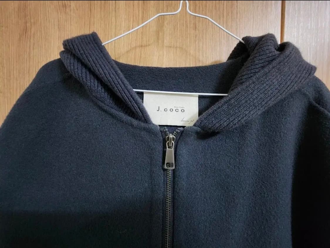 (F)여성 제이코코 핸드메이드 캐시미어 울 니트후드 집업 자켓 상품이미지2