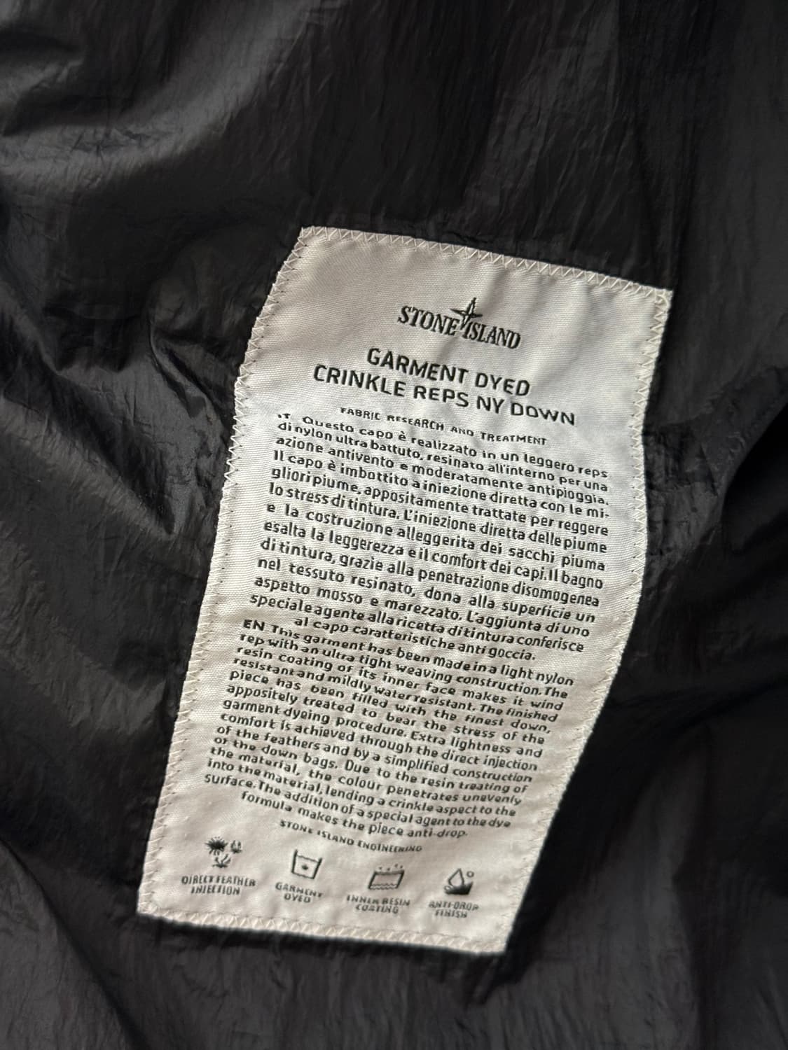 [M] 스톤아일랜드 크링클랩스 후드 롱 패딩 상품이미지6