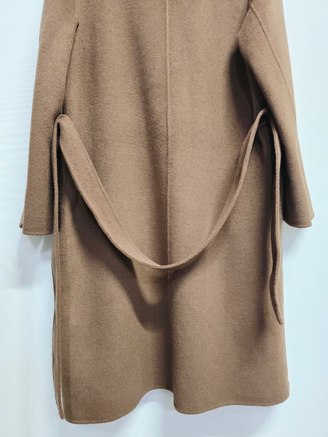 by & that 핸드메이드 브라운 롱 코트 상품이미지6