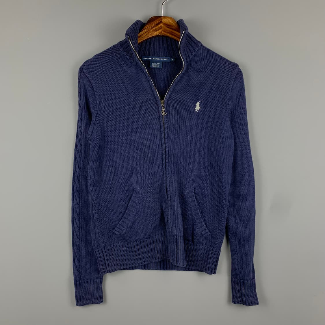 폴로 랄프로렌 네이비 가디건 니트 집업 상품이미지2