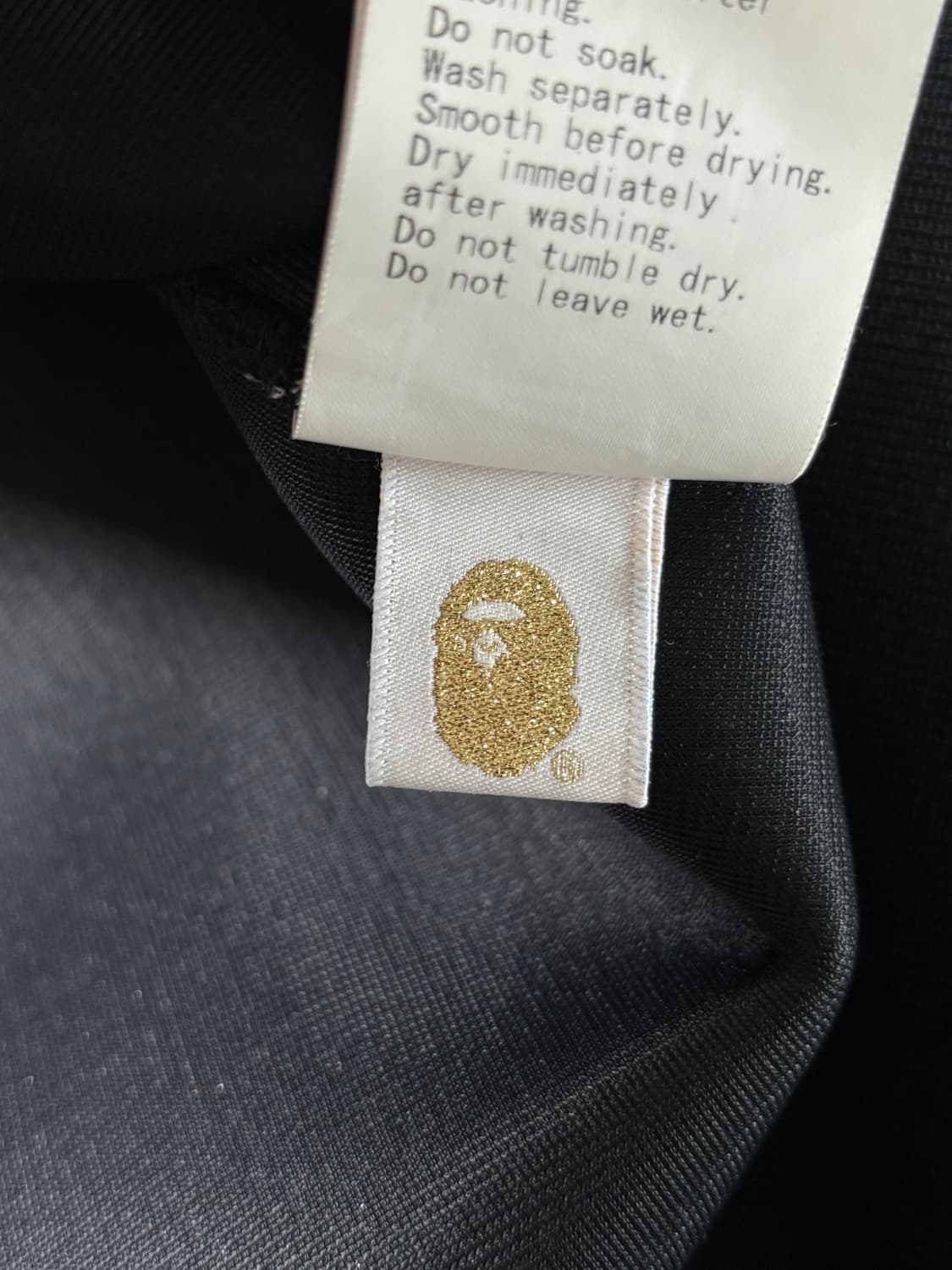 Bape 베이프 블랙 네오프렌 풀 집업 후드 집업 상품이미지8
