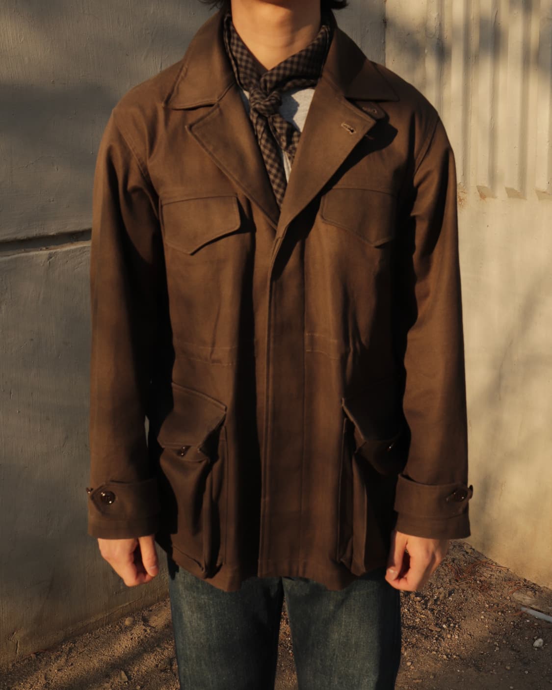 ts(s) 코튼 린넨 체크 스카프 상품이미지8