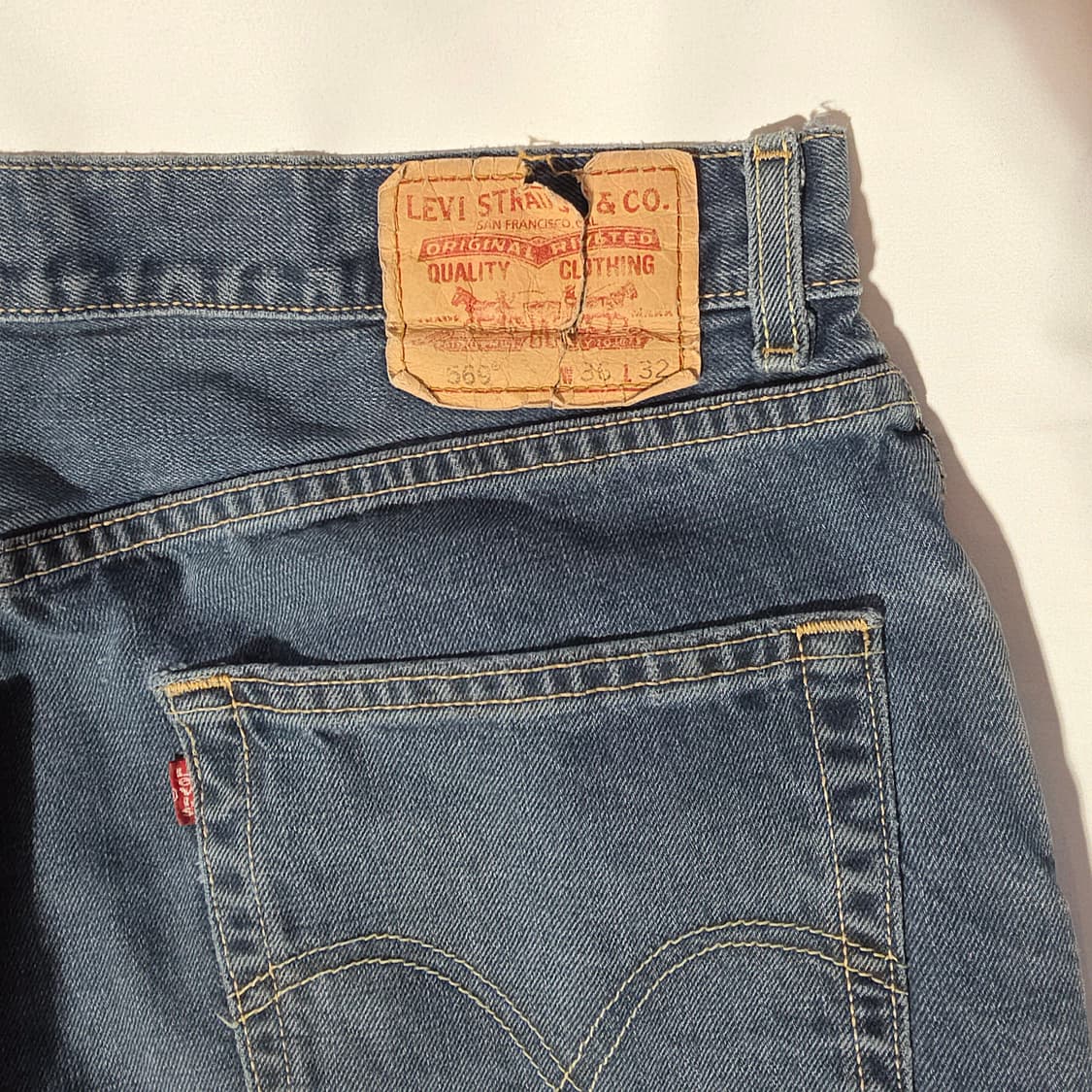 [W36L32]00s 리바이스 569 루즈스트레이트핏 데님팬츠 상품이미지5