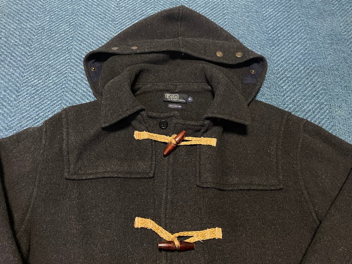 폴로 랄프로렌 램스울 더플코트 다크그레이 상품이미지2