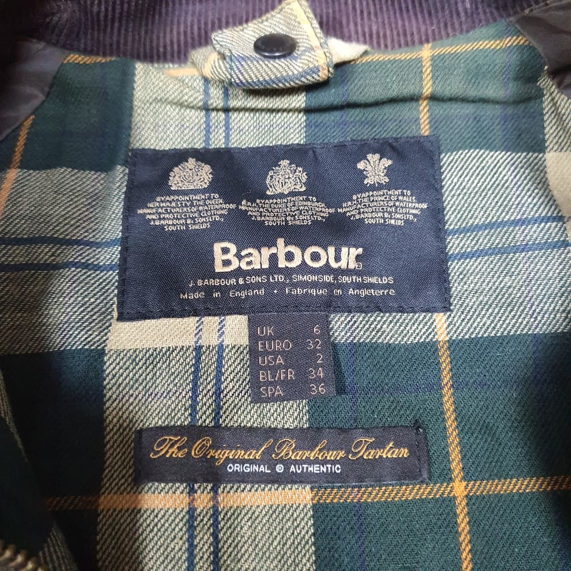 ✨ (바배) 바버 비드넬 왁스드 코튼 자켓 상품이미지3