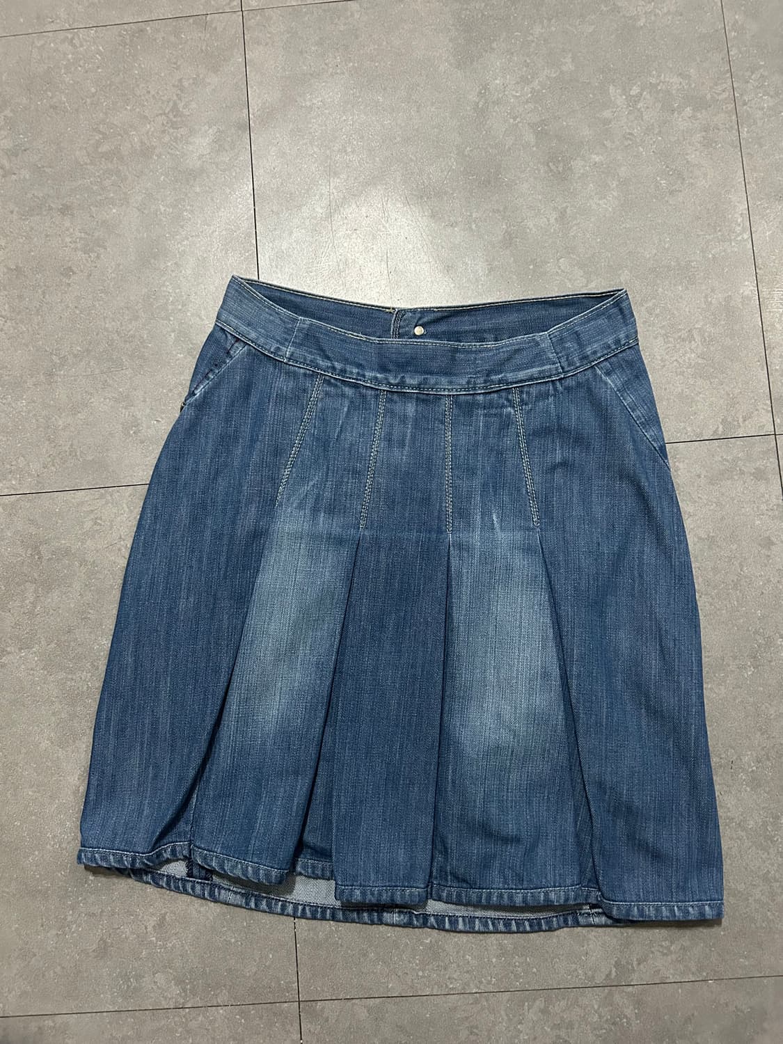 00s  리바이스 엔지니어드 빈티지 인디고 데님 스커트  28인치  상품이미지4