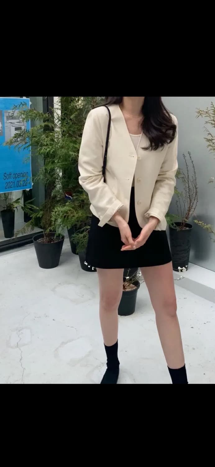 새상품 riette 리에뜨 아이보리 자켓 상품이미지1