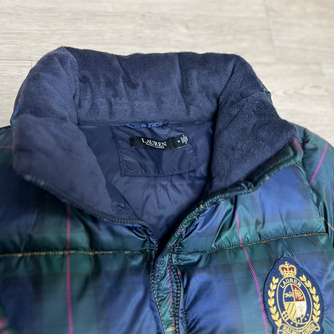 폴로 로렌랄프로렌 체크 푸퍼 점퍼 자켓 패딩 상품이미지2