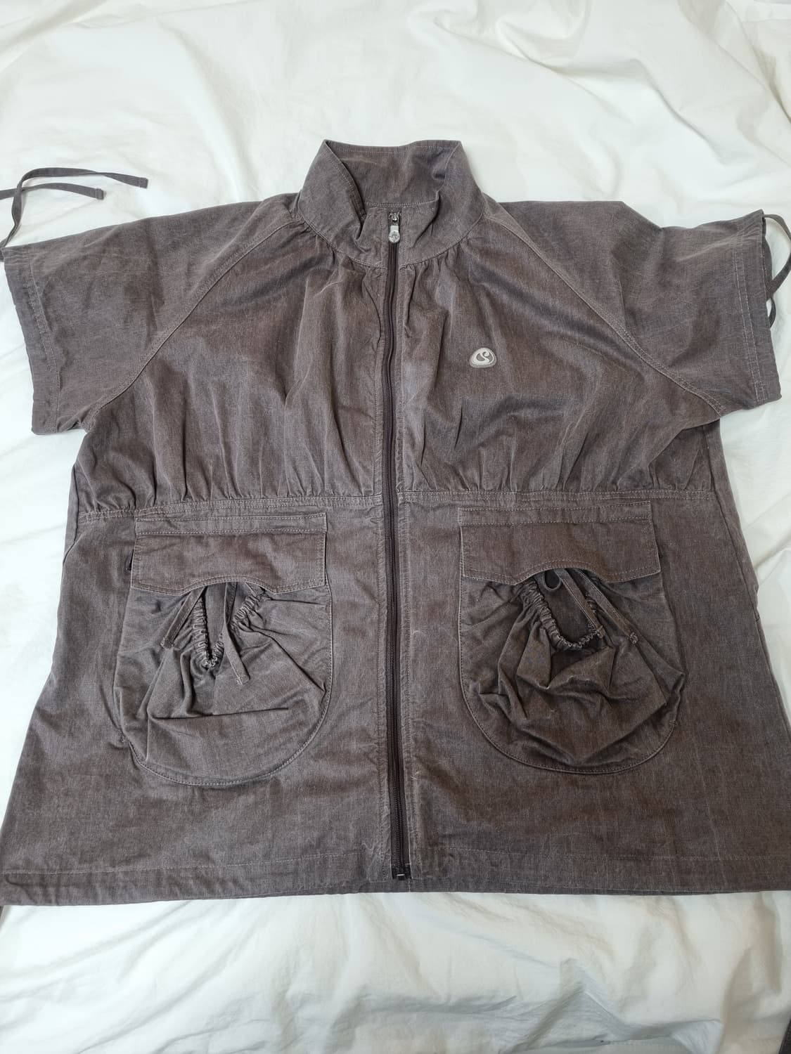 코이세이오 셔링 포켓 자켓 버건디 상품이미지2