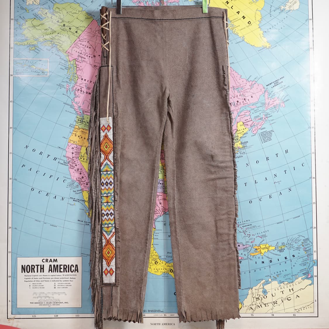 오리지널 웨스턴 Buckskin 사슴가죽 비즈 팬츠 상품이미지2