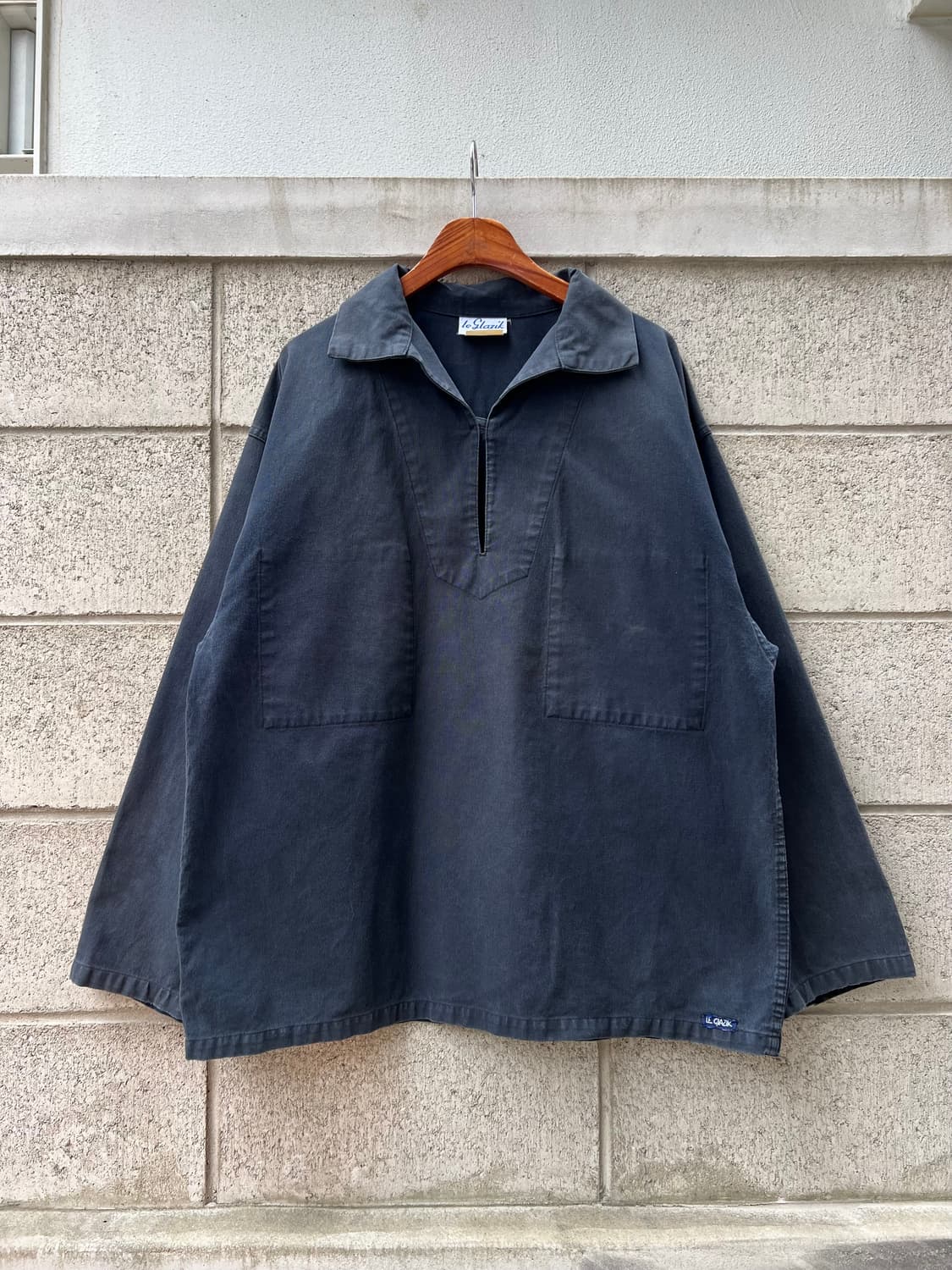 FRENCH FADED FISHERMAN 블랙프렌치워크스목자켓 상품이미지2