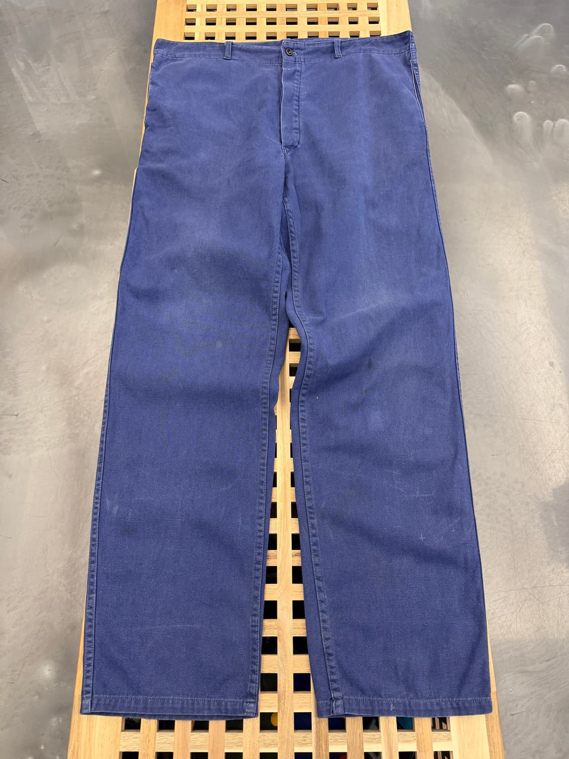 FADED WASHED NAVY OLD EURO 빈티지프렌치워크팬츠 상품이미지1