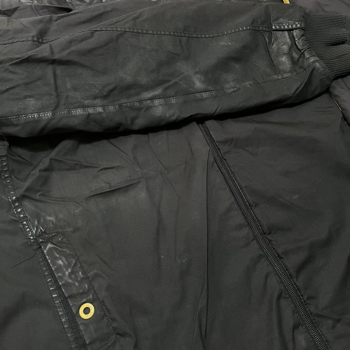 아디다스 남성 골드 로고 경량패딩 점퍼 XL/105 상품이미지7