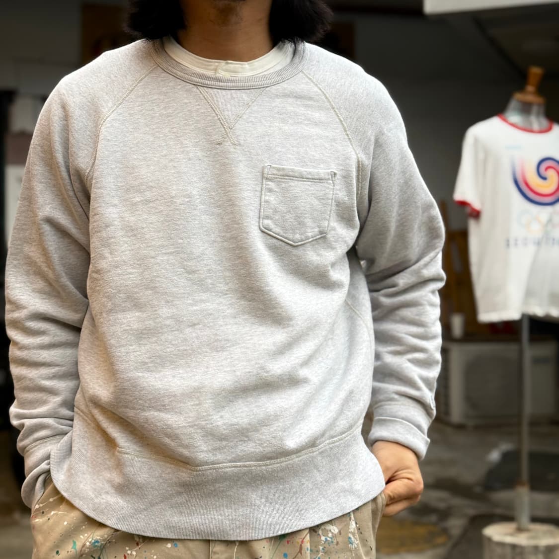 챔피온 x 토드 스나이더 포켓 스웻셔츠 (50s 복각) L 상품이미지7