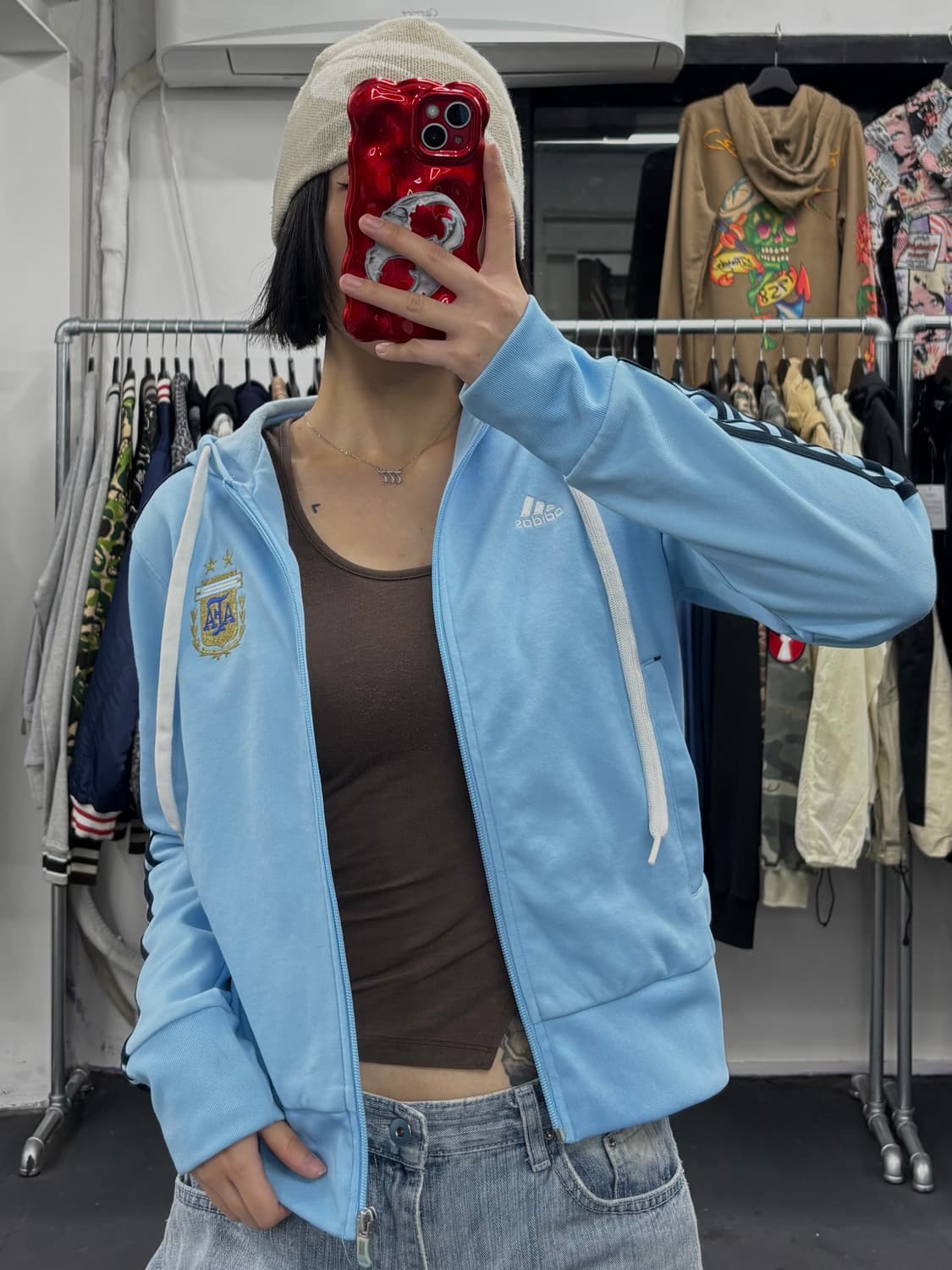 아디다스 아르헨티나 후드집업 상품이미지2