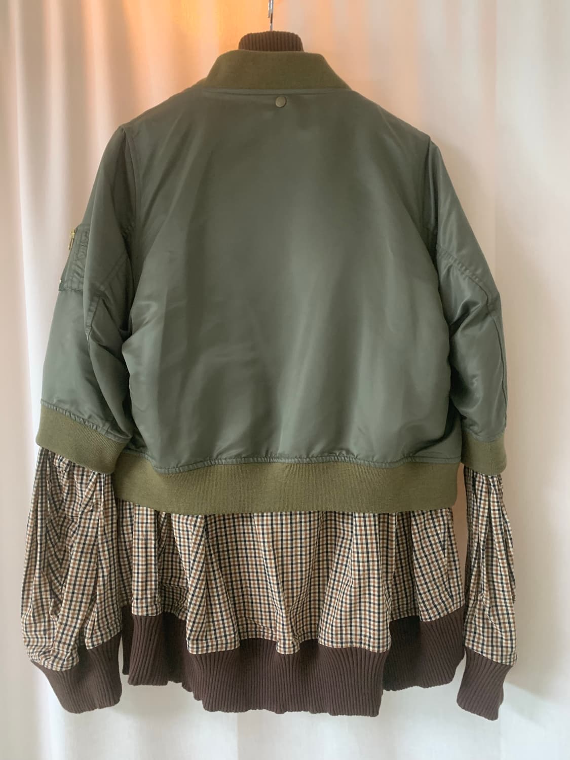 Kolor 봄버 디테쳐블 셋업 수트 체크 상품이미지2