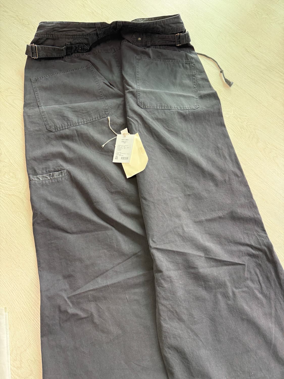 [4] 폴리테루 파라팬츠 스트라이프 og버전 다크차콜네이비 상품이미지2