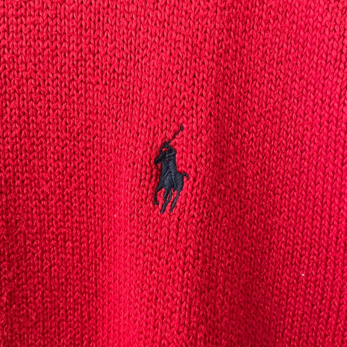 폴로 레드 니트 집업 상품이미지5