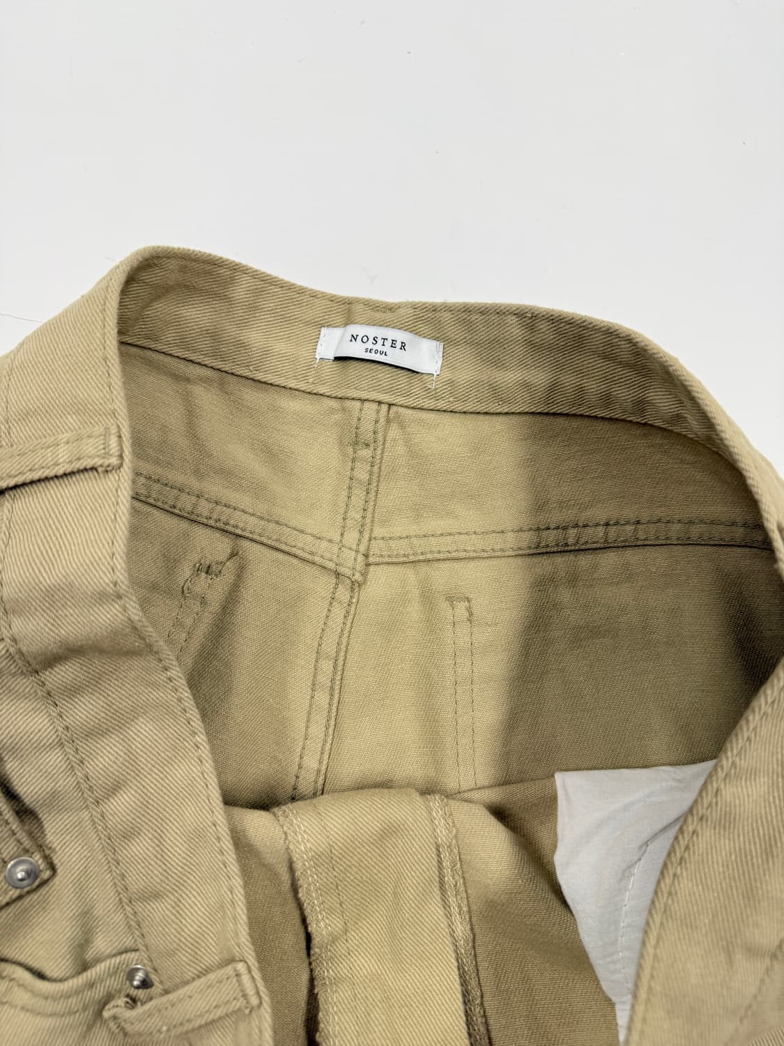 NOSTER SEOUL 베이지 코튼 팬츠 상품이미지5