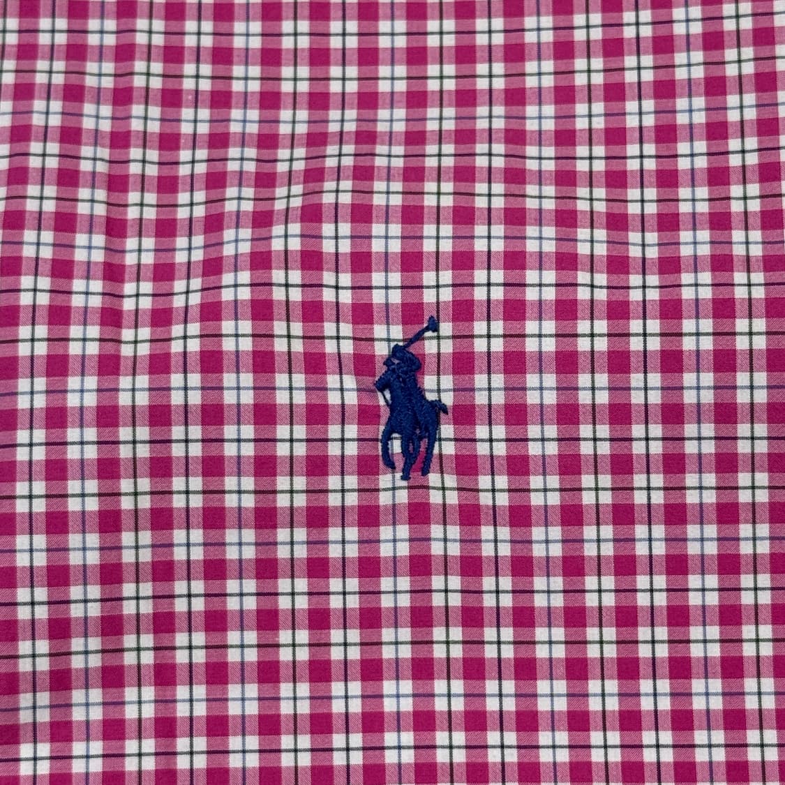 M) 폴로 랄프로렌 클래식핏 핑크 체크 포플린 셔츠 상품이미지4