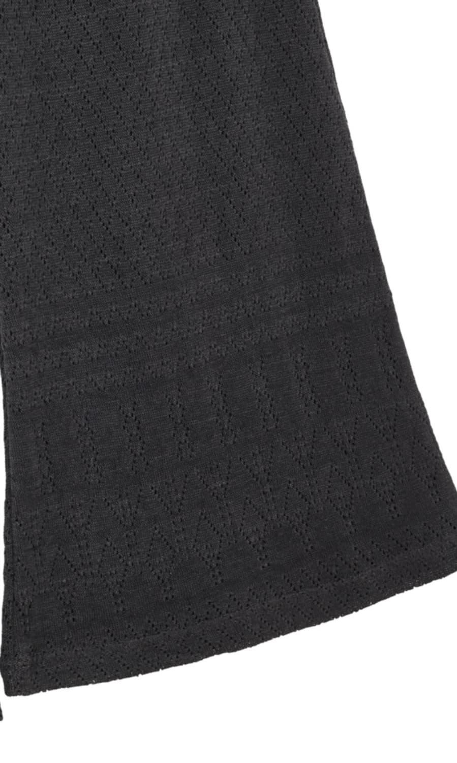 Eyelet boot-cut pants_charcoal  상품이미지6