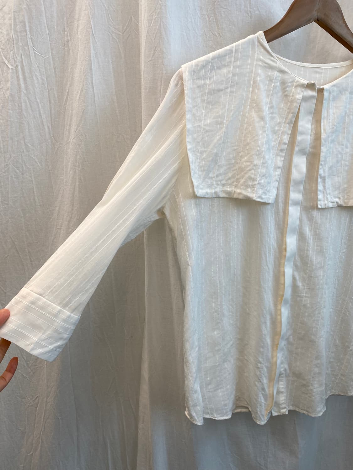 스퀘어카라 블라우스(M) 상품이미지6