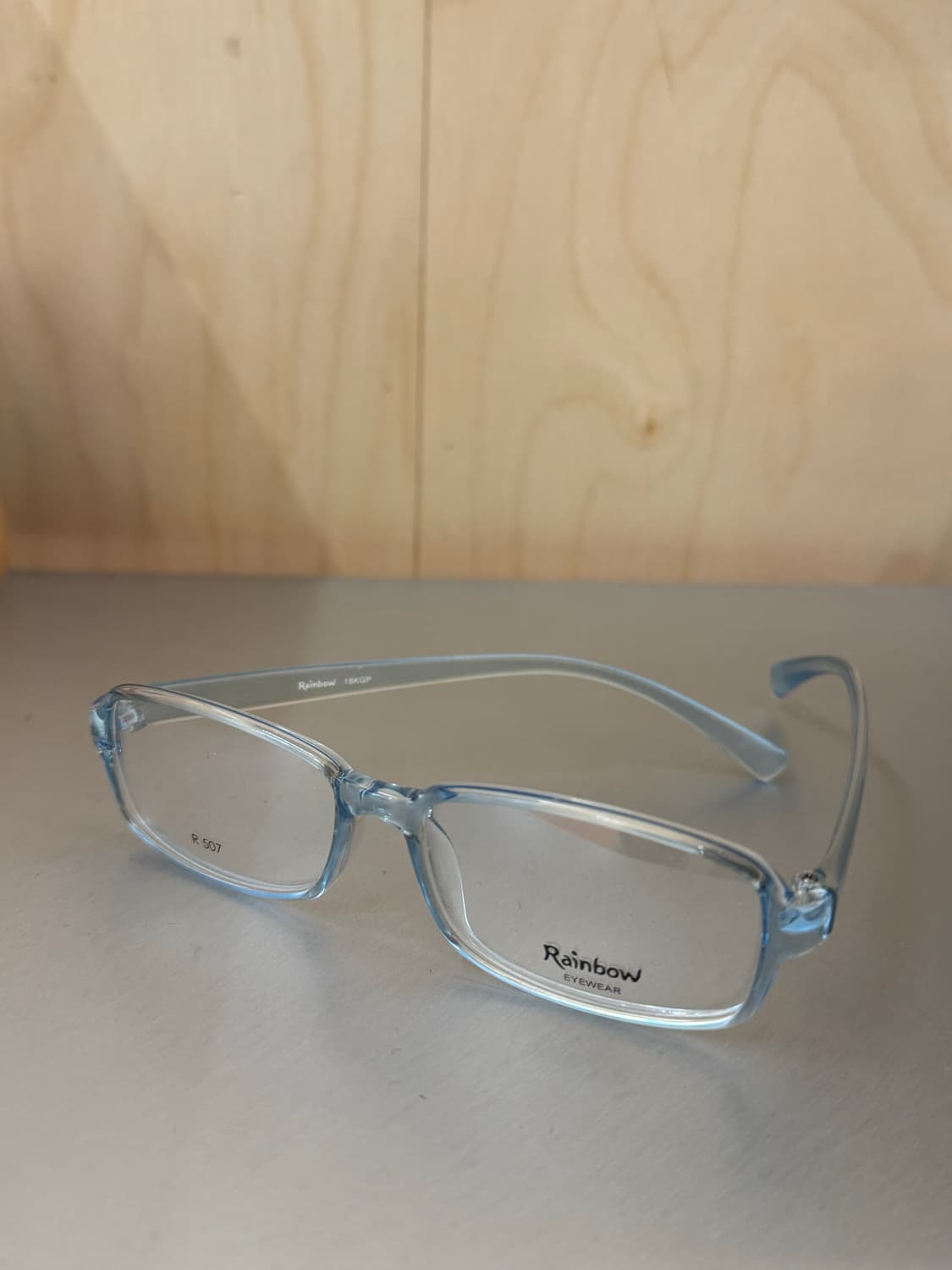 라이트 블루 투명 스퀘어 프레임  상품이미지2