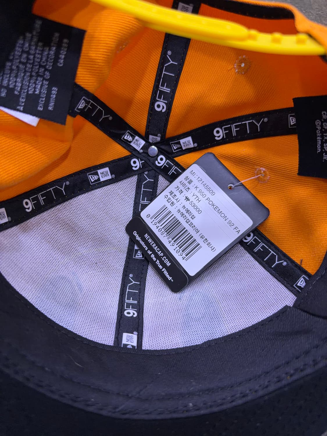 뉴에라 x 포켓몬스터 파이리 유스 키즈 캡 모자 상품이미지5
