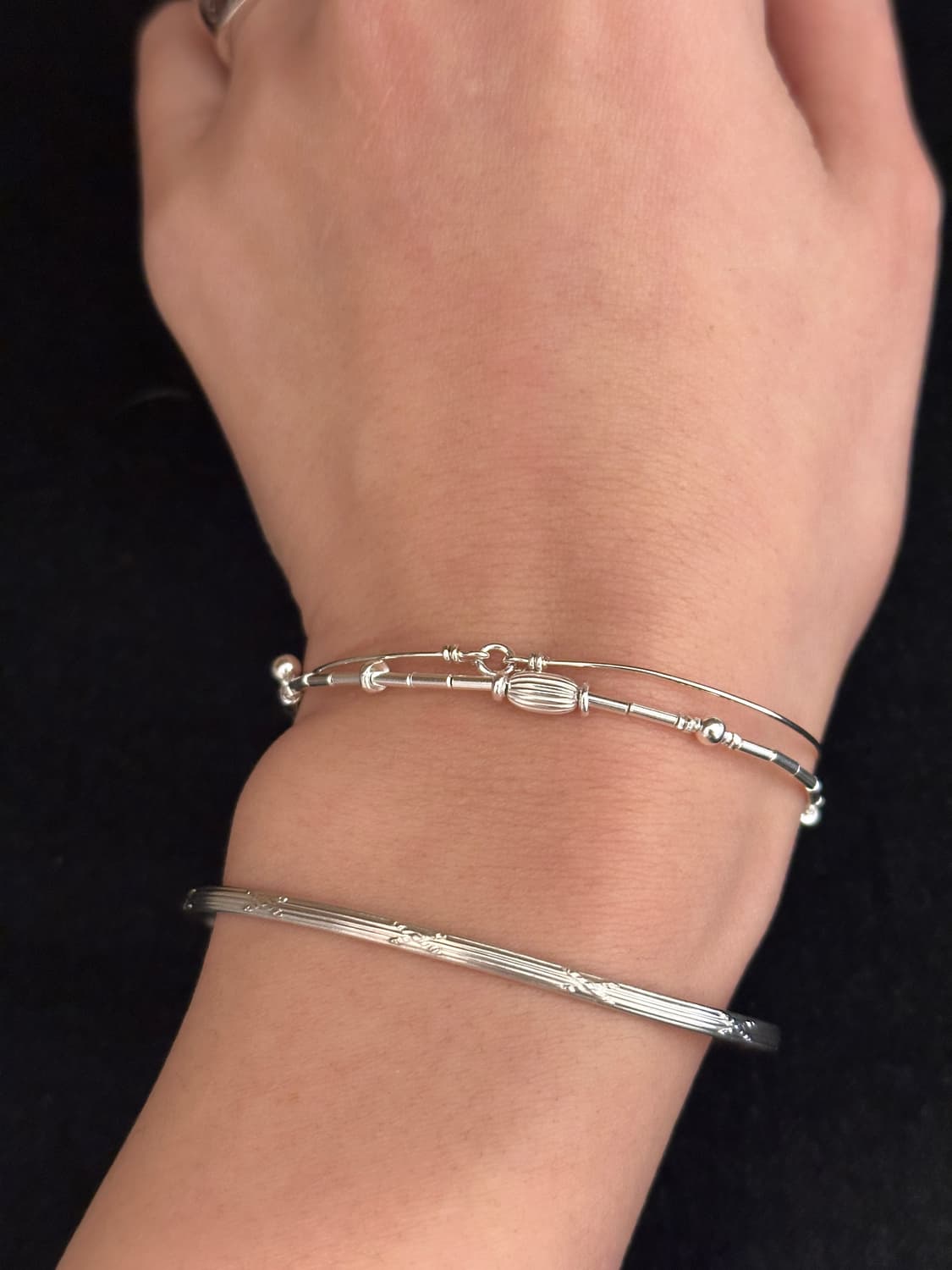 Antique-Inspired Silver Mix Bracelet 상품이미지1