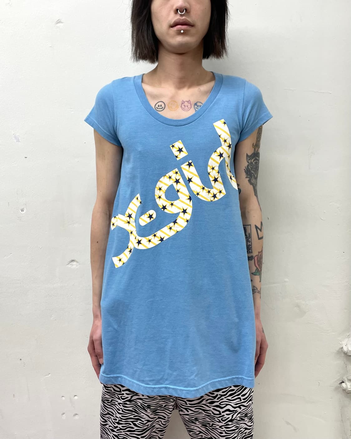 X Girl Blue Star Short Sleeve 상품이미지1