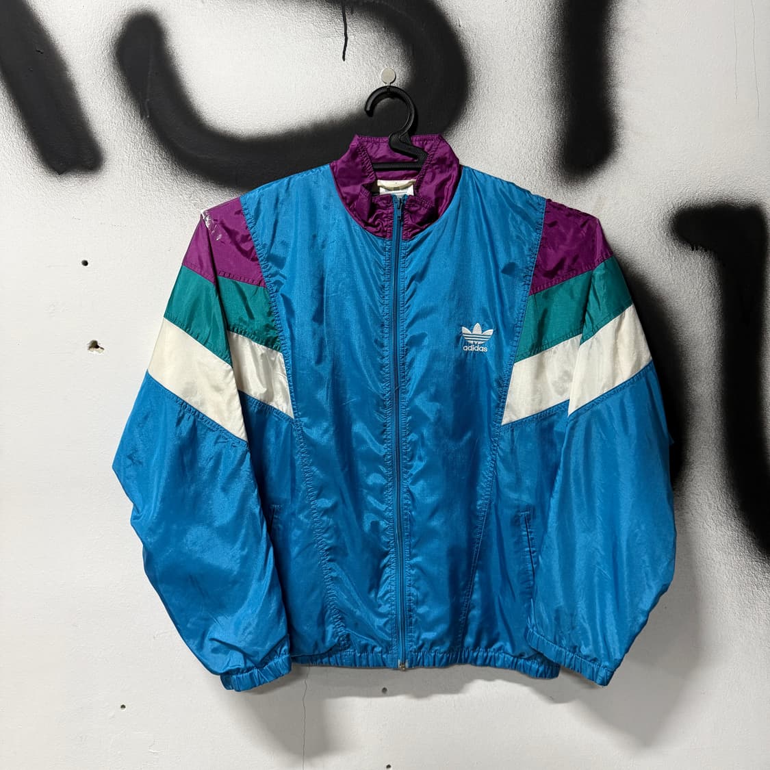00s 아디다스 파이어버드 올드스쿨 배색 윈드브레이커 자켓 상품이미지1