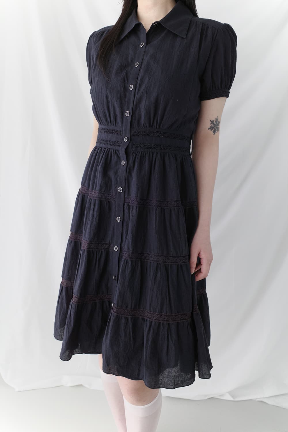 lace button half one-piece 상품이미지6