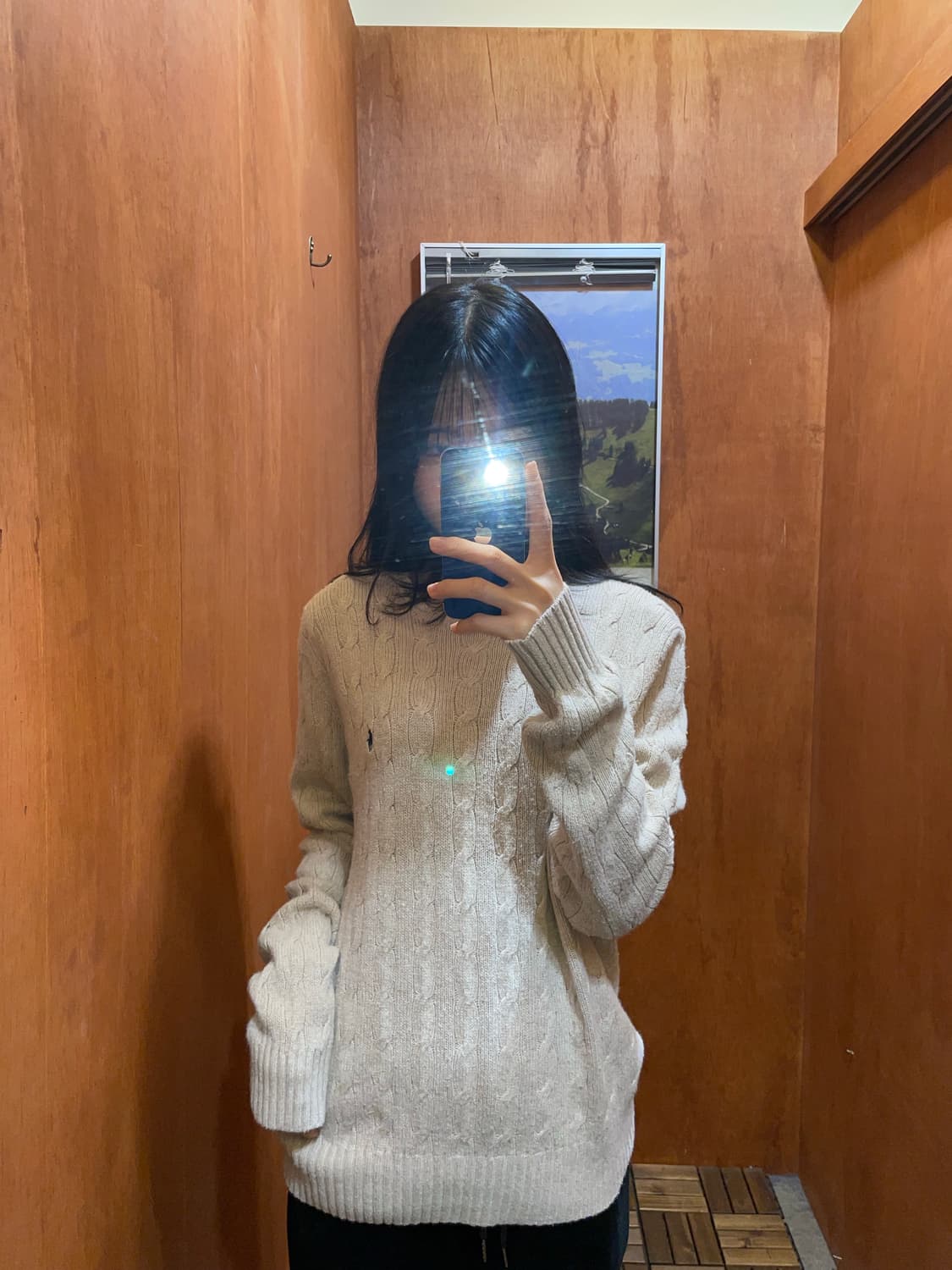 (M) POLO 폴로 랄프로렌 케이블 니트 상품이미지1