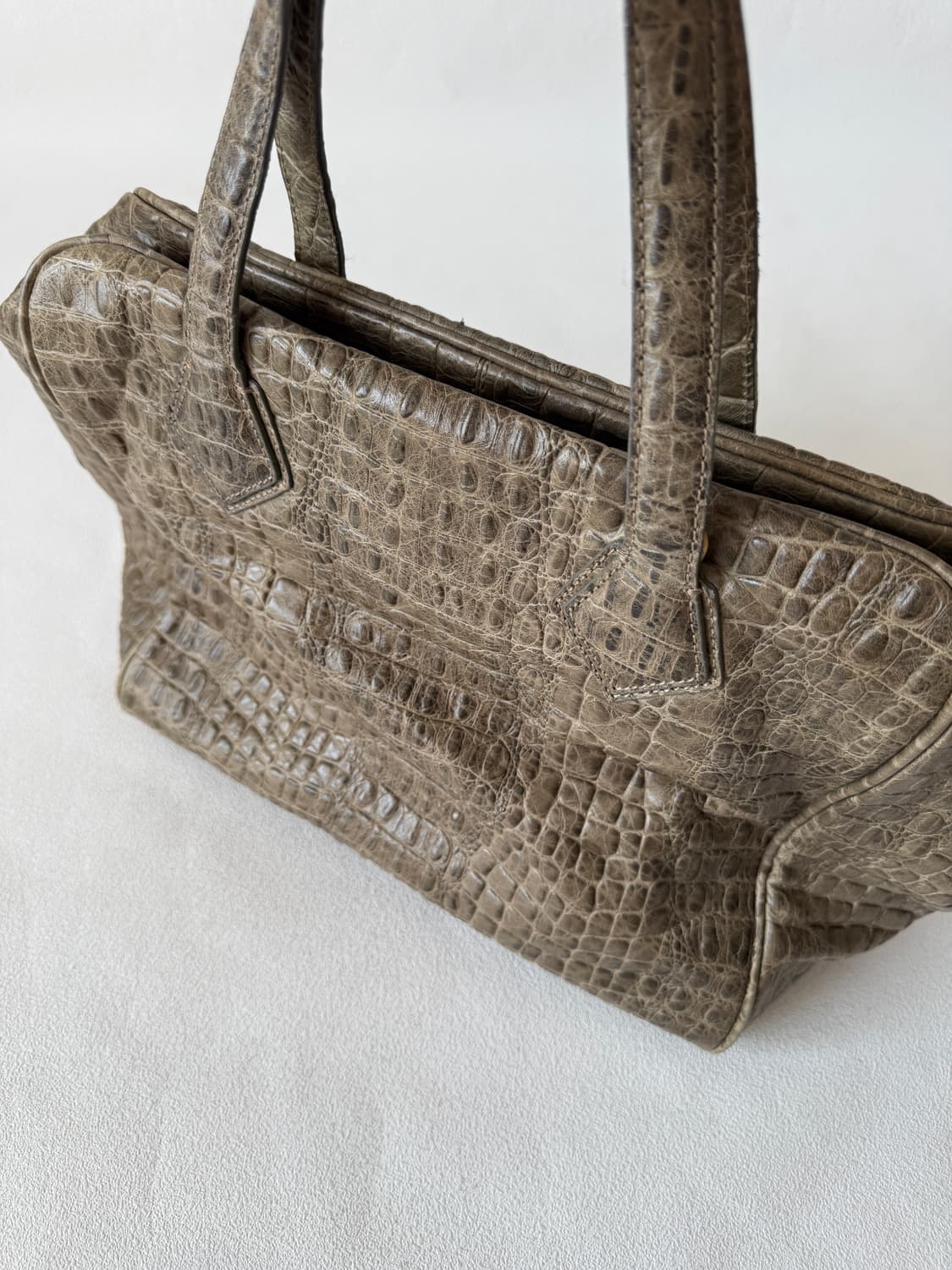 THAVMA 크록엠보 토트백(숄더 가능) 상품이미지3