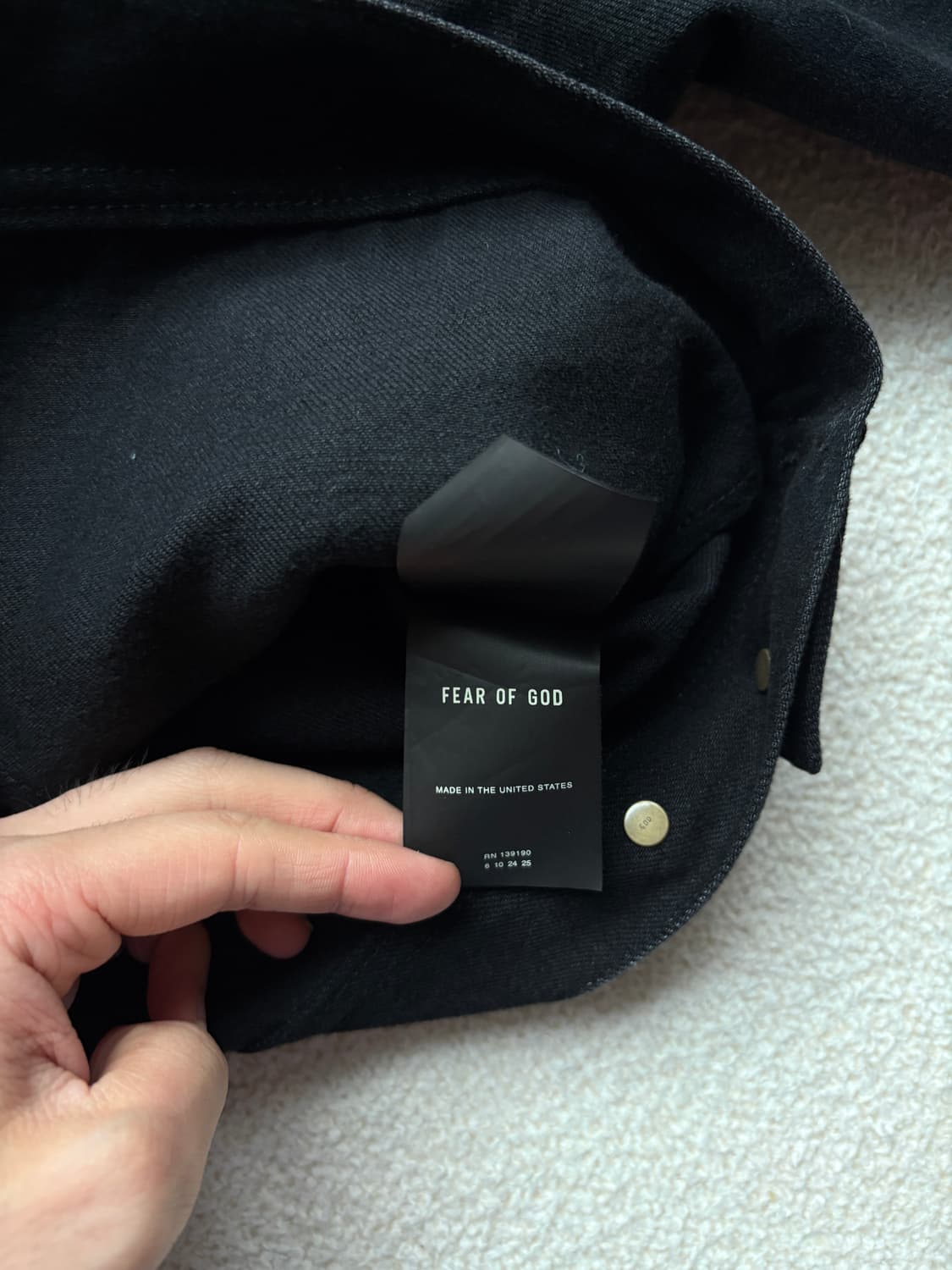 [M~L] Fear Of God 워크 자켓 (표기 Small) 상품이미지4