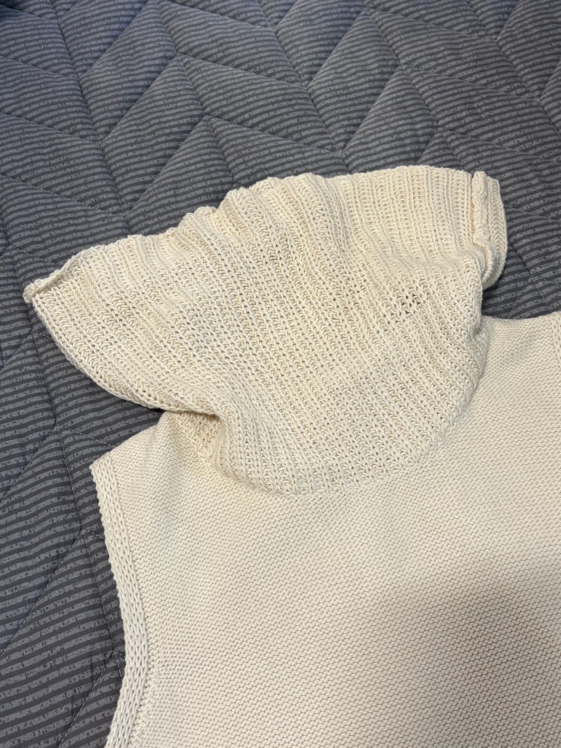 Cream vest knit 상품이미지8