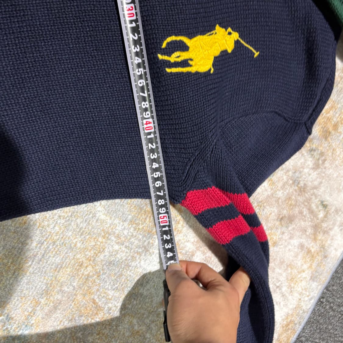 폴로 빅포니3 빈티지 니트 후드집업 상품이미지7