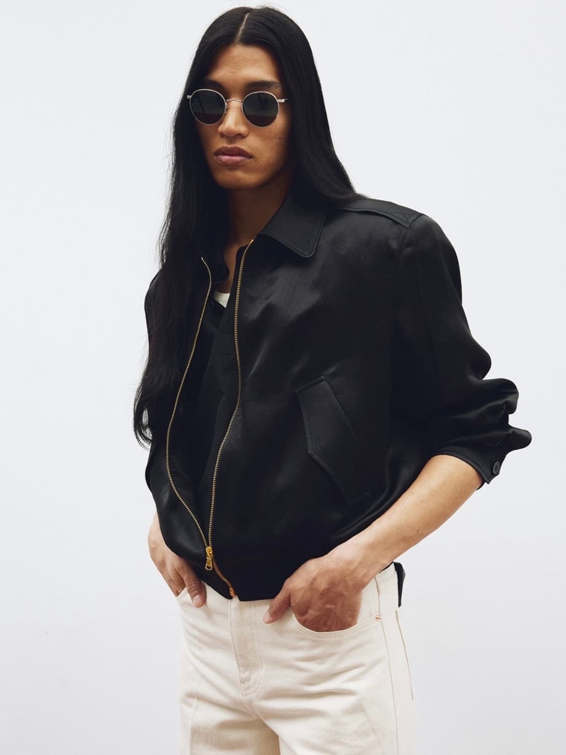 [L] 렉토 80s 플루이드 벤 카스틸라 밤무대 자켓 블랙 상품이미지6