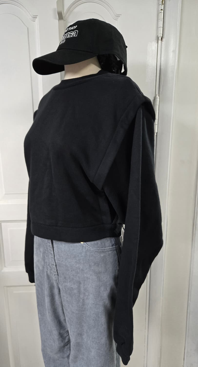 새상품)alo 크롭드 커버업 맨투맨 상품이미지4