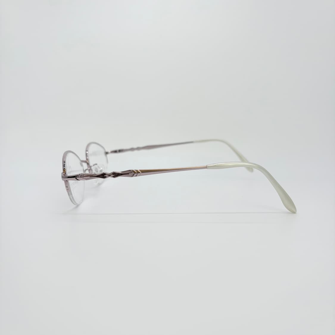 MANCHESTER 핑크 오벌 반무테 상품이미지4