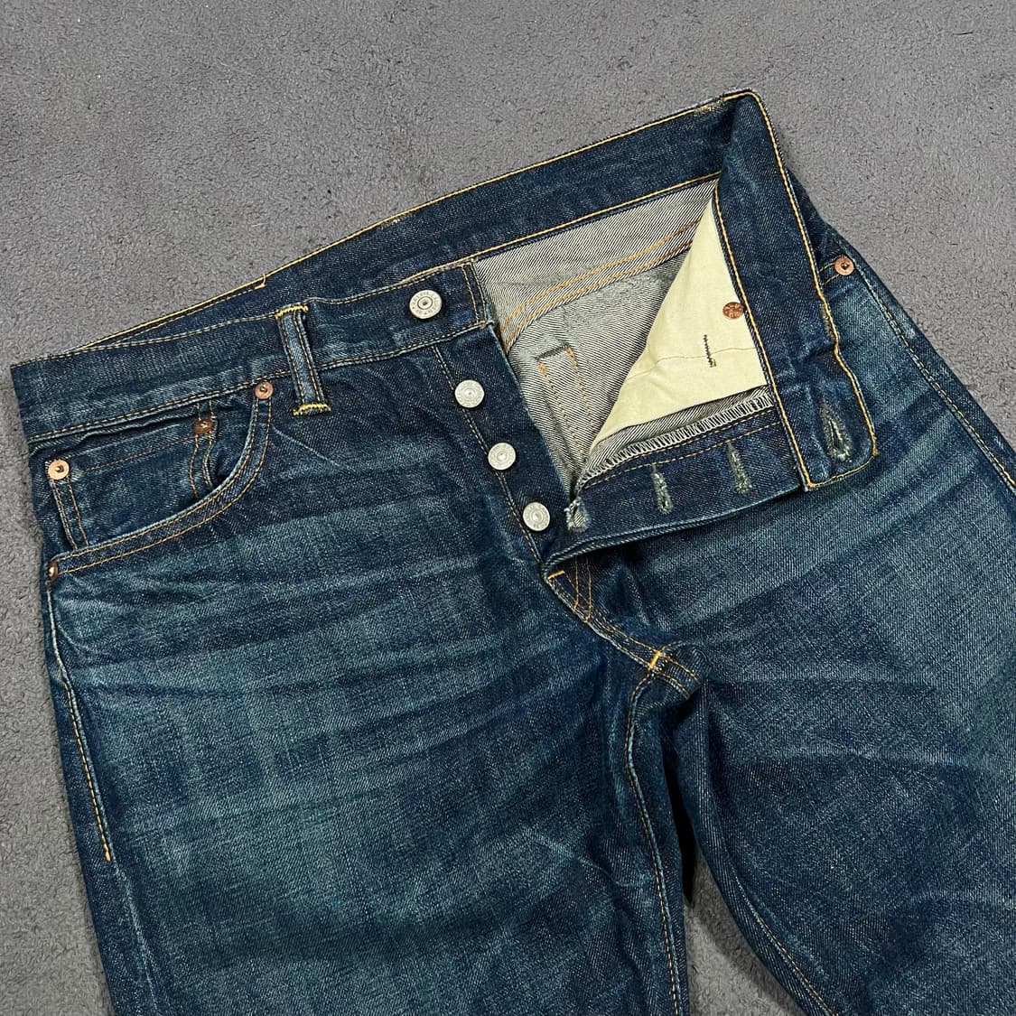 RRL 더블알엘 로우 스트레이트 Stillwater 셀비지 데님팬츠 상품이미지6