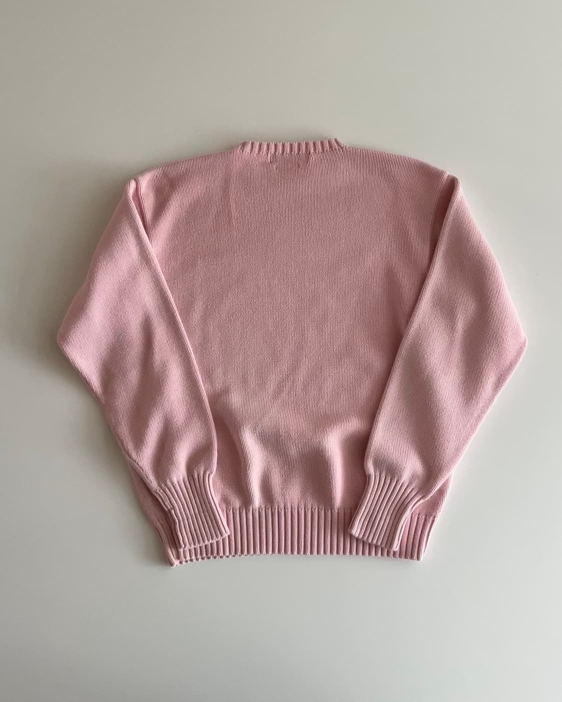 폴로 랄프로렌 핑크 라운드넥 니트 90 상품이미지5