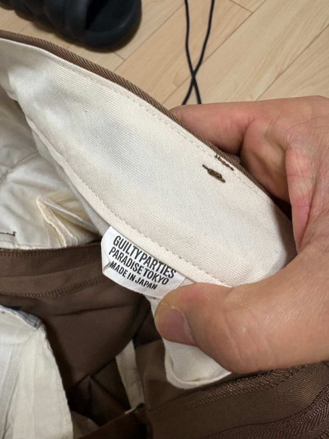 와코마리아 더블 플리츠 트라우저 상품이미지5