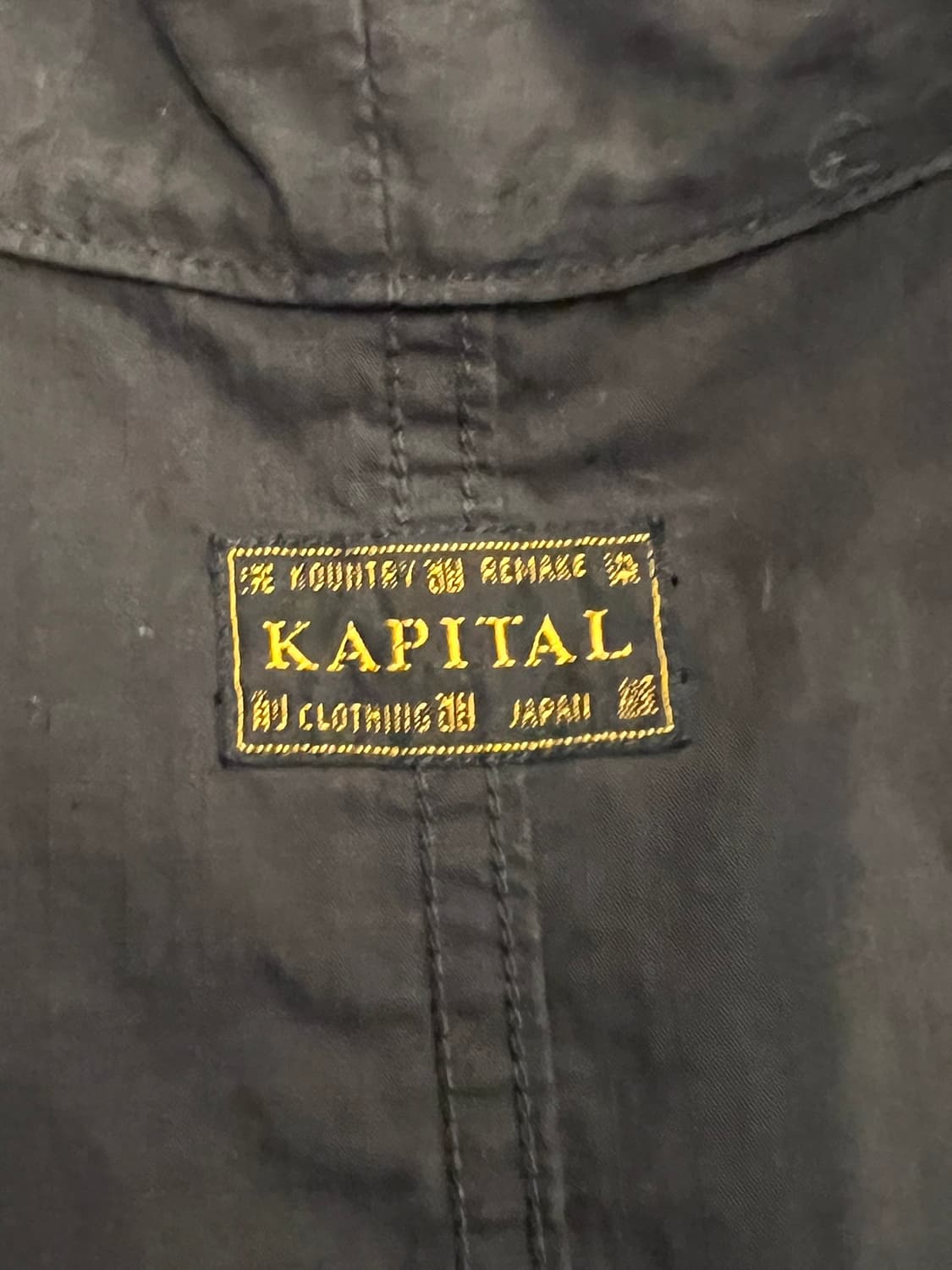 [3] 캐피탈 KAPITAL 립스탑 에비에이터 카카시 셔츠 블랙 상품이미지7