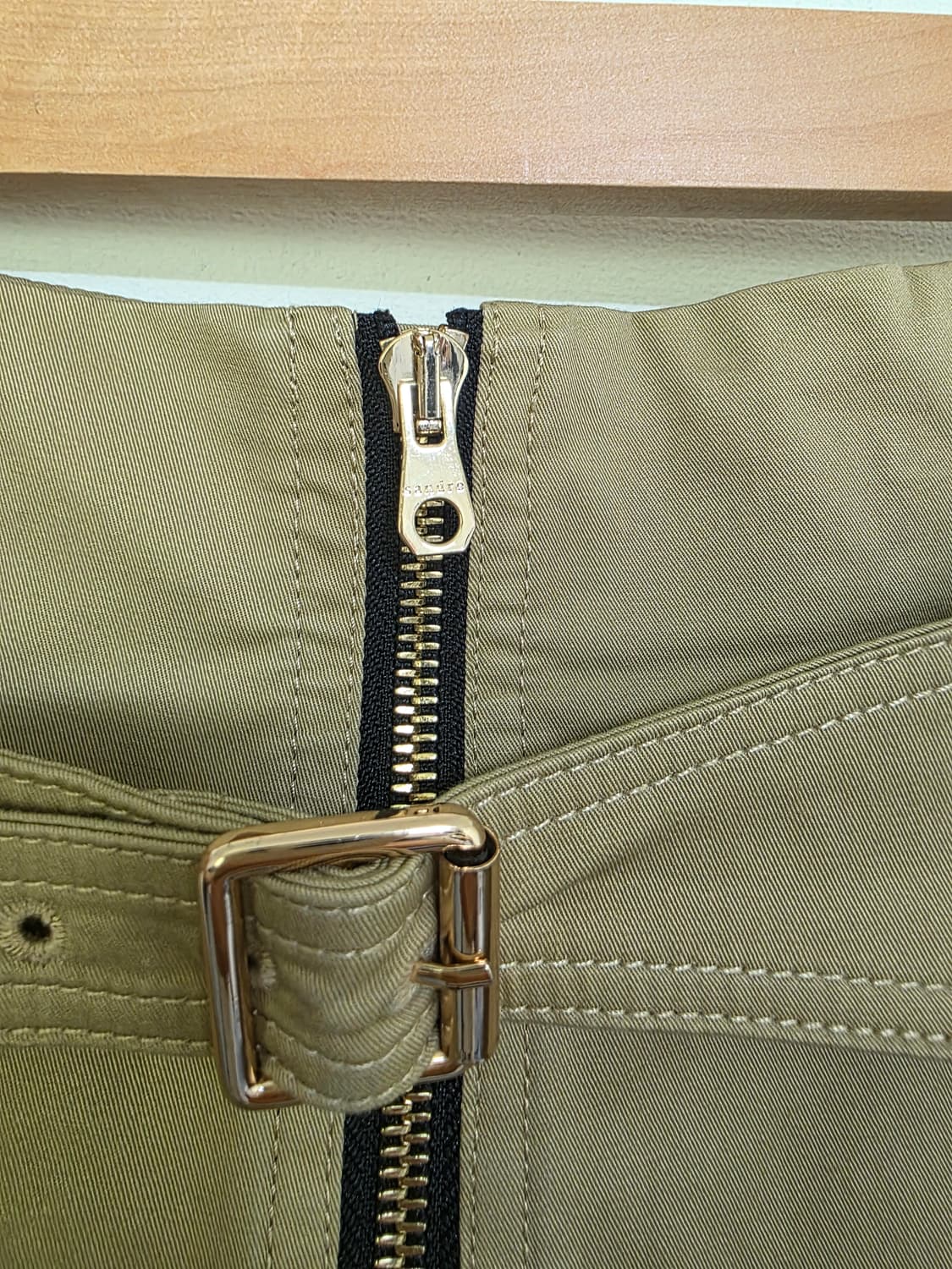 Sandro 샌드로 하이웨스트 벨트 포인트 팬츠 38 상품이미지2