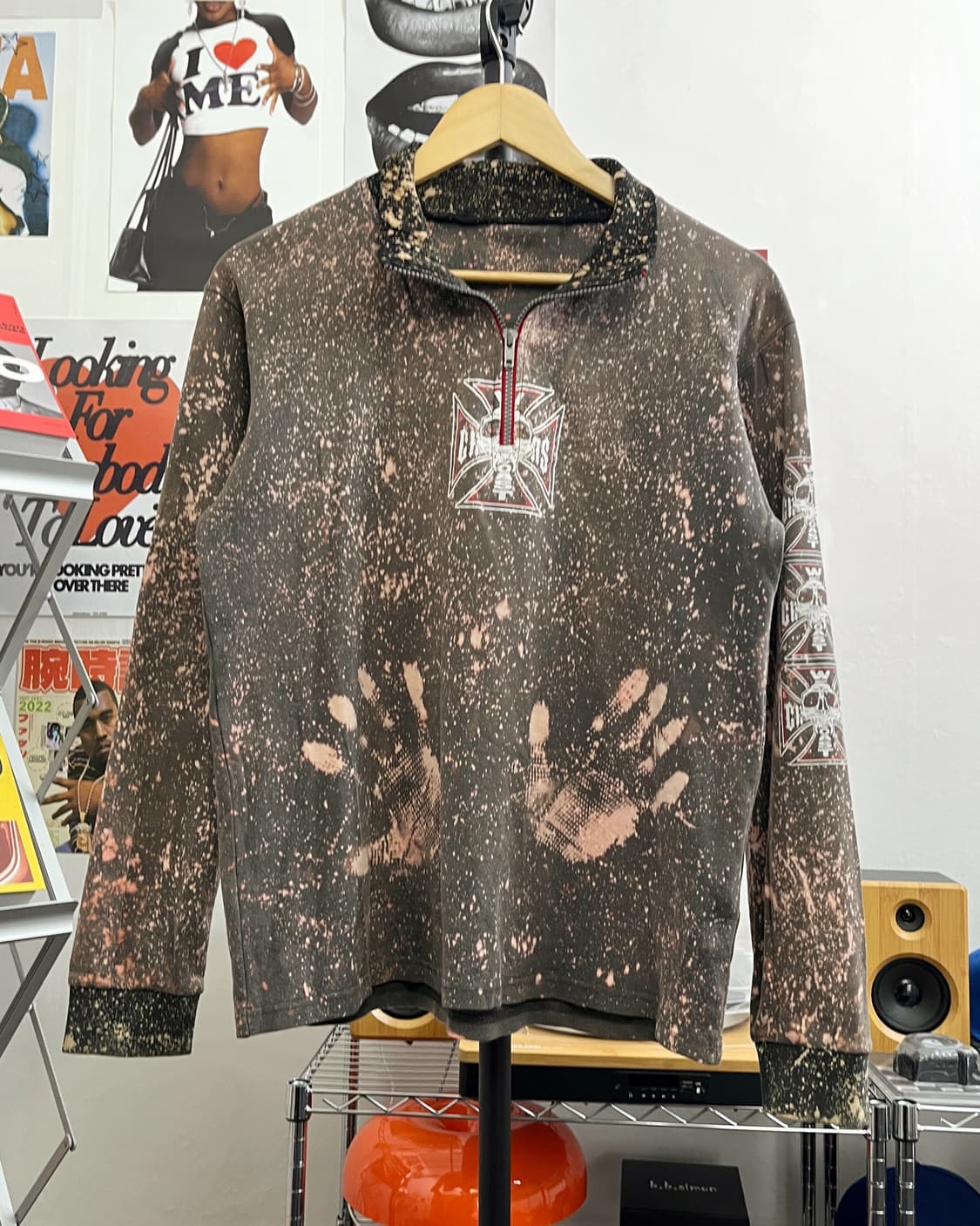 West Coast Choppers 블리치드 쿼터집 맨투맨 상품이미지5