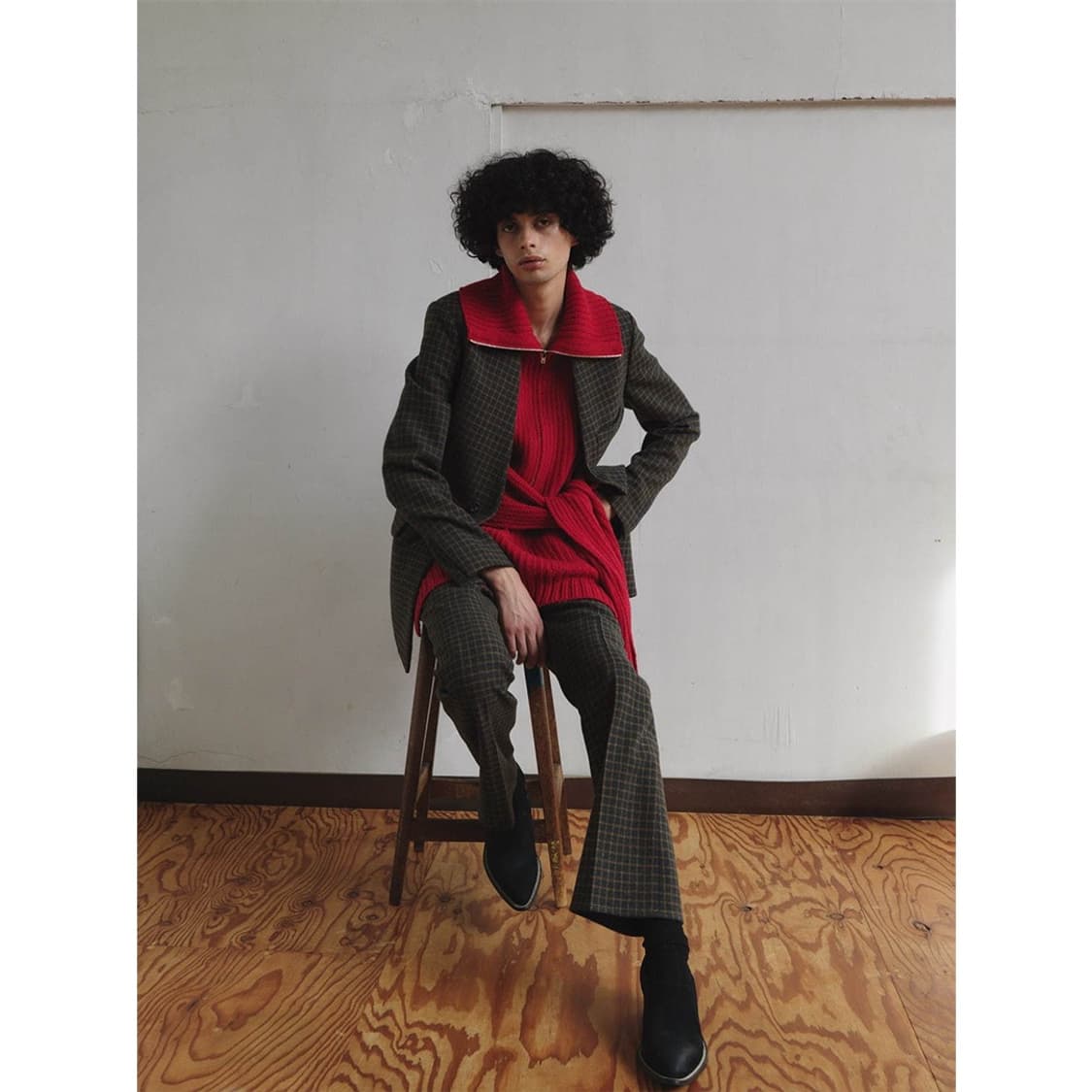 베드 j.w 포드 21aw 벨티드 니트 베스트 상품이미지4