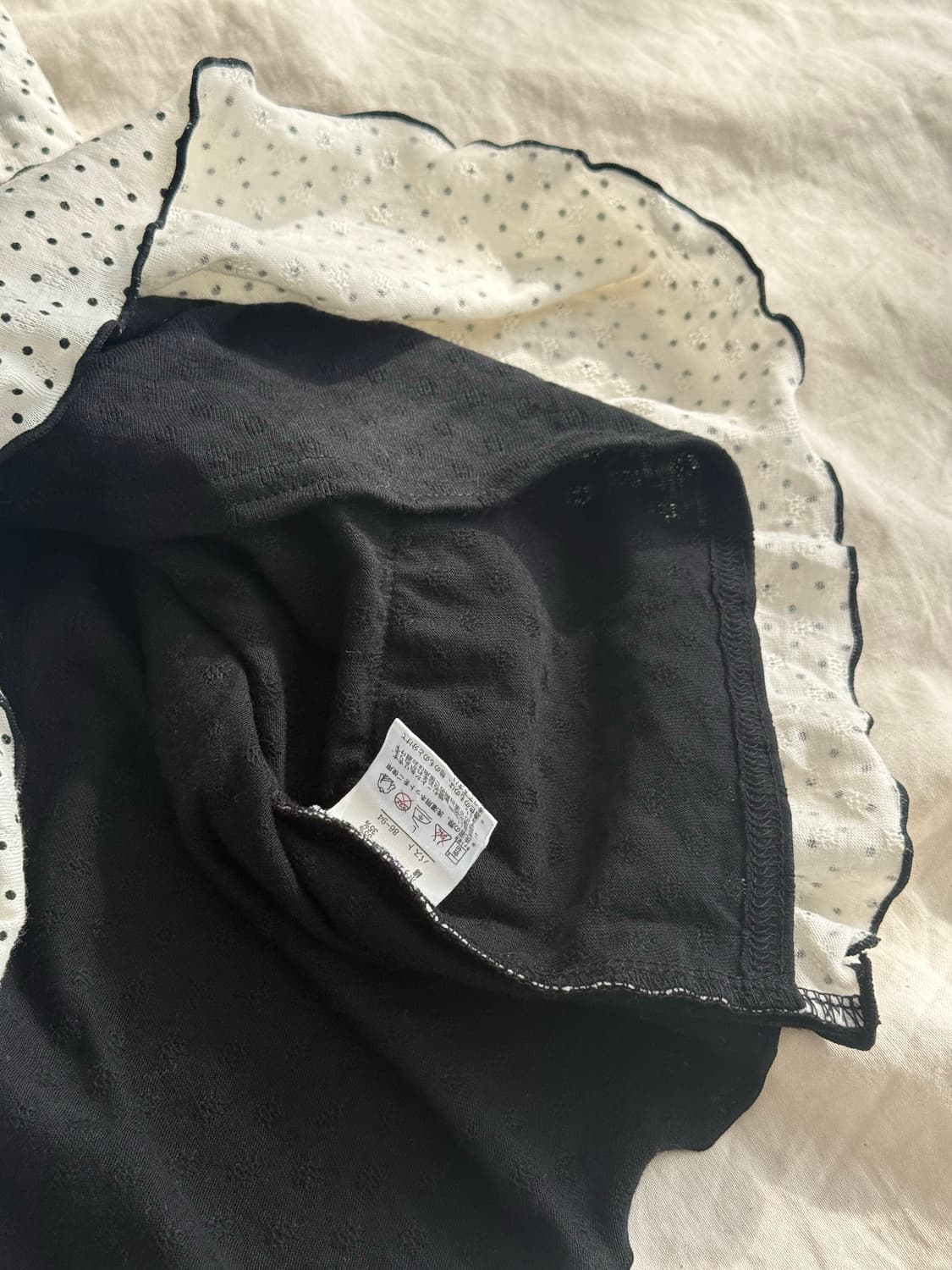 러블리 긱시크 도트 캉캉 슬리브리스 (새상품) 상품이미지4